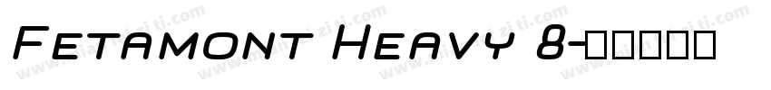 Fetamont Heavy 8字体转换